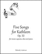 Five Songs for Kathleen Vocal Solo & Collections sheet music cover